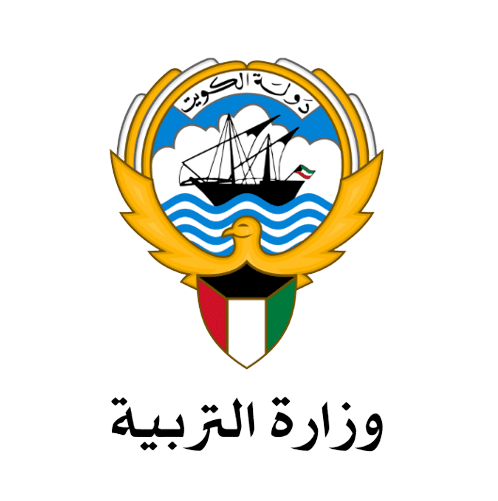 واجهة توضح شعار وزارة التربية في دولة الكويت والتي تضم علم دولة الكويت الذي يرمز للسيادة والوطنية